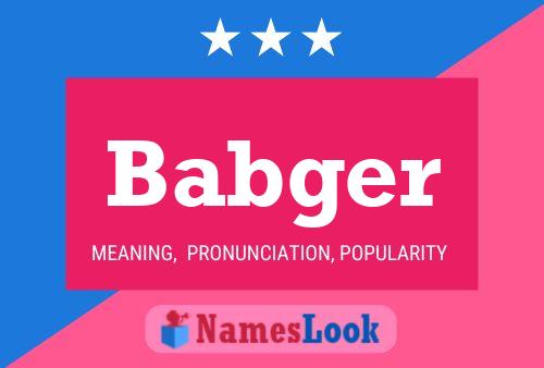 ملصق اسم Babger