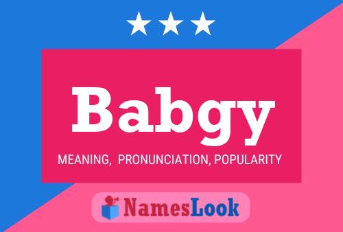 ملصق اسم Babgy