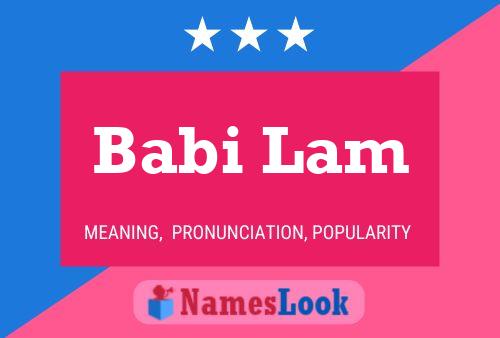 ملصق اسم Babi Lam