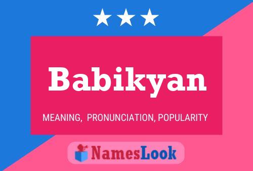 ملصق اسم Babikyan