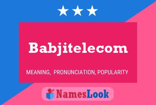 ملصق اسم Babjitelecom