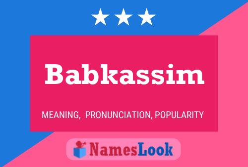 ملصق اسم Babkassim