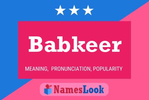 ملصق اسم Babkeer