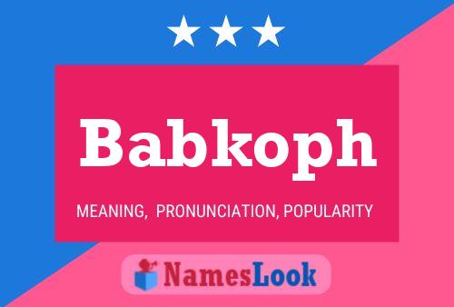 ملصق اسم Babkoph