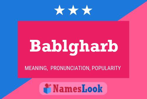 ملصق اسم Bablgharb