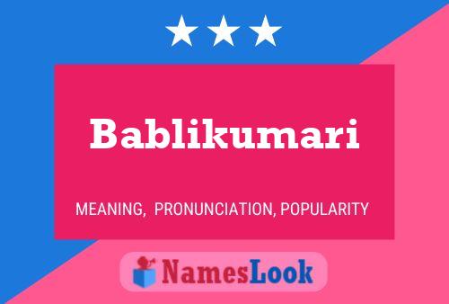 ملصق اسم Bablikumari