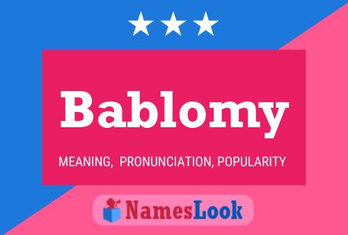 ملصق اسم Bablomy