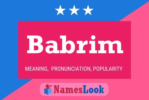 ملصق اسم Babrim