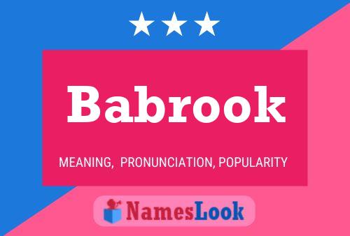 ملصق اسم Babrook