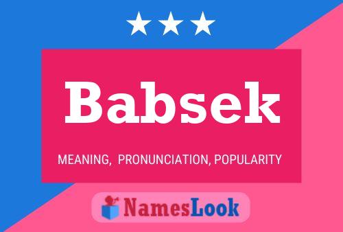 ملصق اسم Babsek