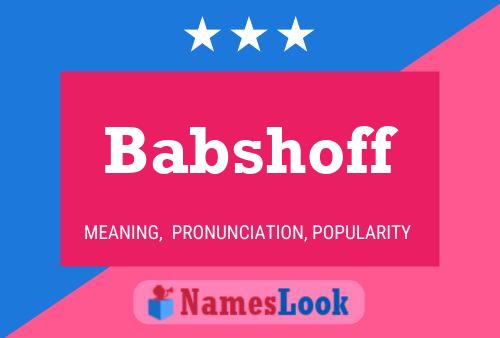 ملصق اسم Babshoff