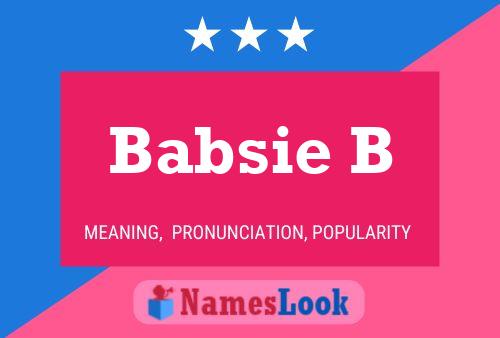 ملصق اسم Babsie B