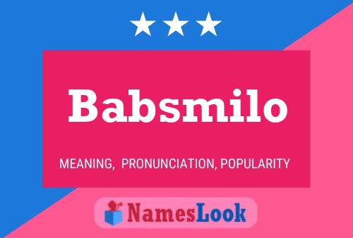 ملصق اسم Babsmilo