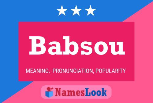 ملصق اسم Babsou