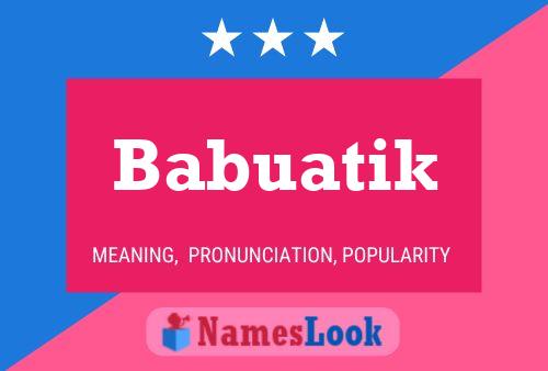 ملصق اسم Babuatik