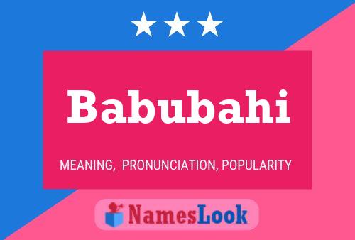 ملصق اسم Babubahi