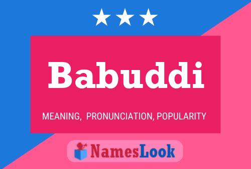 ملصق اسم Babuddi