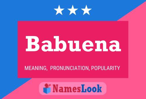 ملصق اسم Babuena