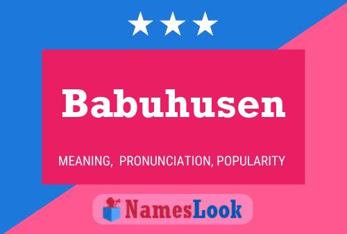 ملصق اسم Babuhusen