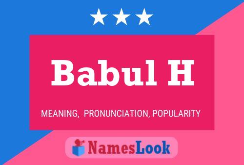 ملصق اسم Babul H