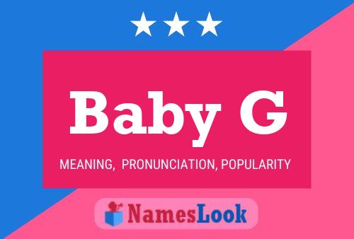 ملصق اسم Baby G