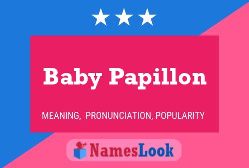 ملصق اسم Baby Papillon