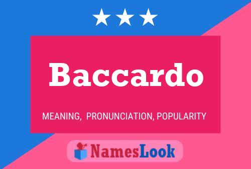 ملصق اسم Baccardo