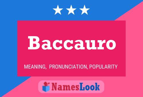 ملصق اسم Baccauro