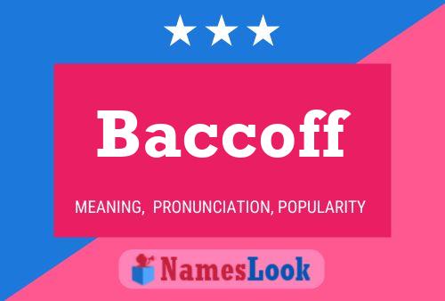 ملصق اسم Baccoff