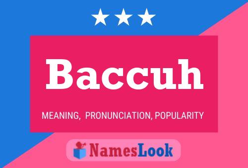 ملصق اسم Baccuh