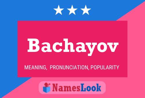 ملصق اسم Bachayov