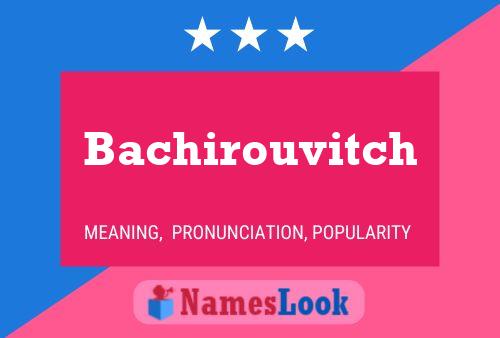 ملصق اسم Bachirouvitch