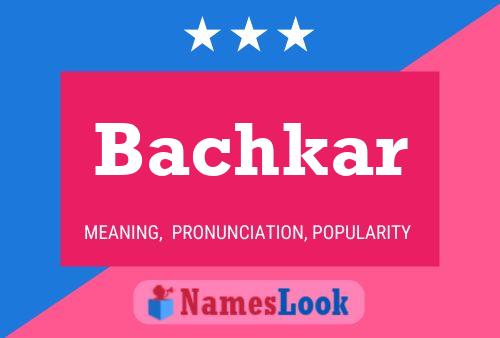 ملصق اسم Bachkar