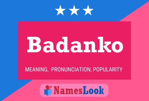 ملصق اسم Badanko