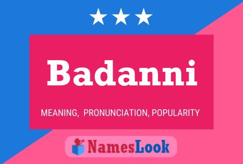 ملصق اسم Badanni