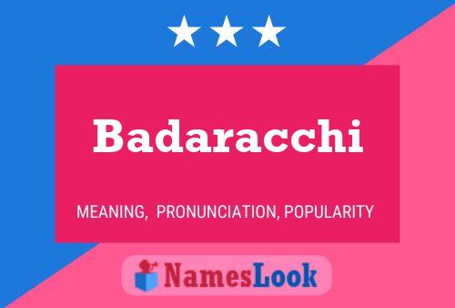 ملصق اسم Badaracchi