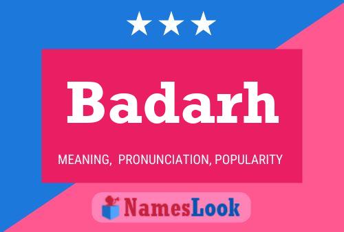 ملصق اسم Badarh