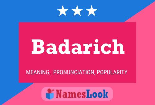 ملصق اسم Badarich