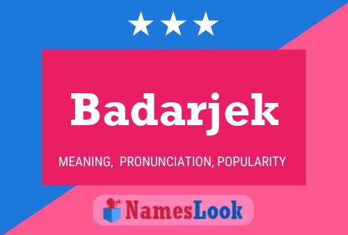 ملصق اسم Badarjek