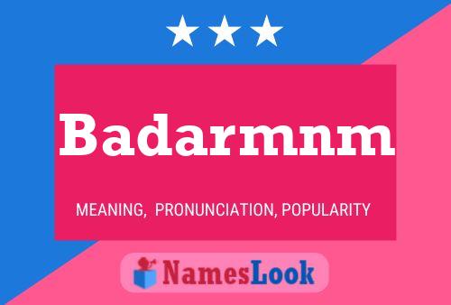 ملصق اسم Badarmnm