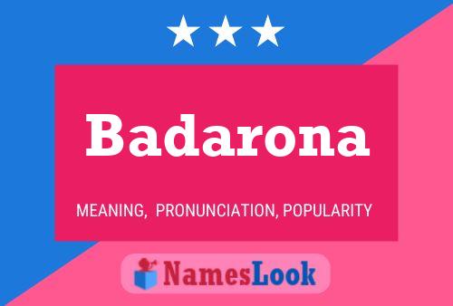 ملصق اسم Badarona