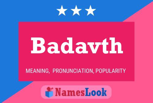 ملصق اسم Badavth