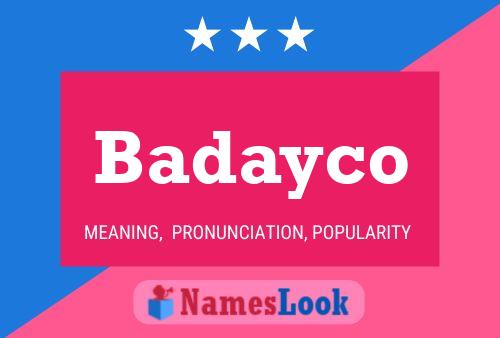 ملصق اسم Badayco