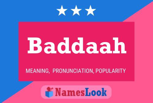 ملصق اسم Baddaah