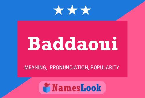 ملصق اسم Baddaoui