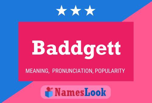 ملصق اسم Baddgett