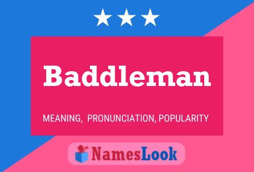 ملصق اسم Baddleman