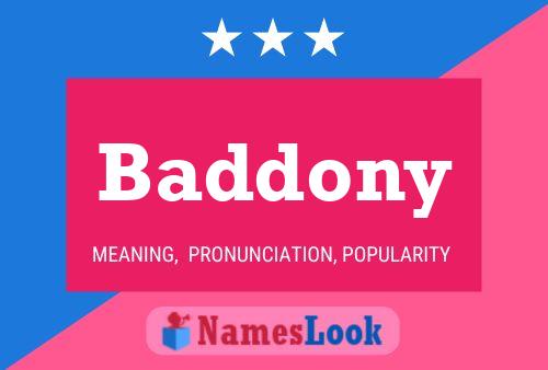 ملصق اسم Baddony