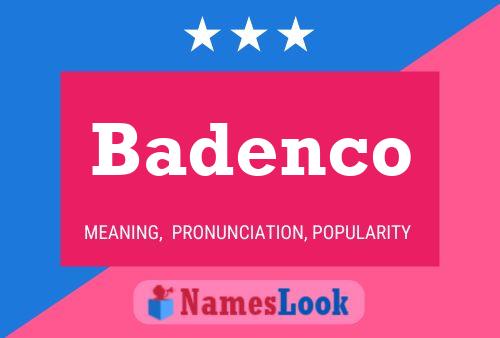 ملصق اسم Badenco