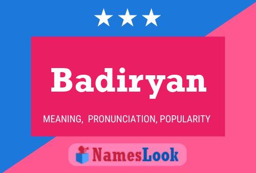 ملصق اسم Badiryan